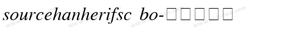 sourcehanherifsc bo字体转换